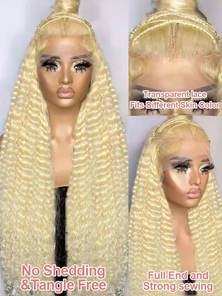 Deep Loose Wave Transparent Curly Wigs